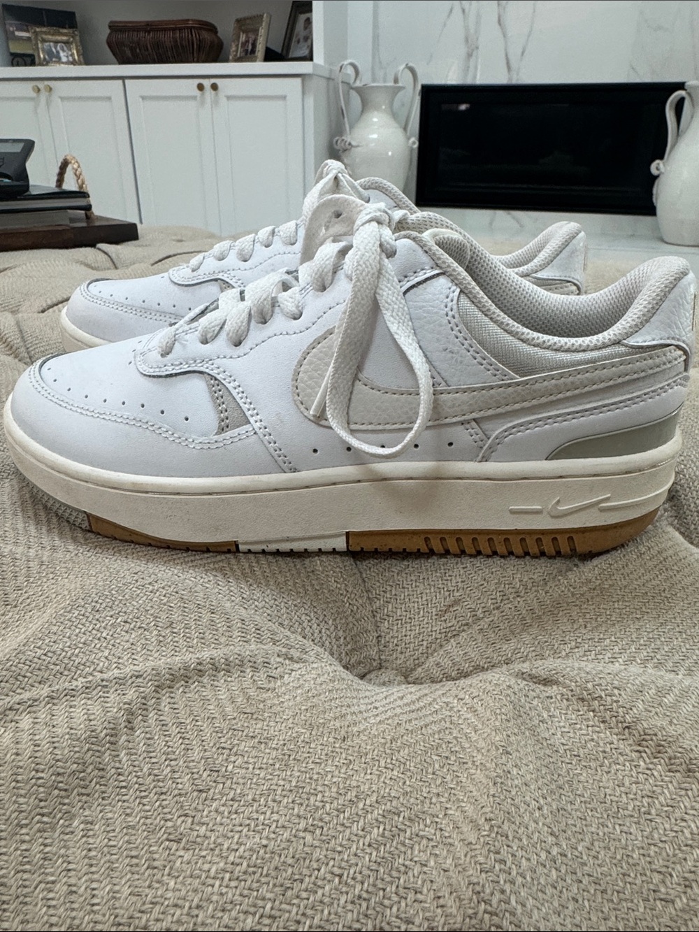 Women’s Nike Low-Top Sneakers with Gum Sole size 7